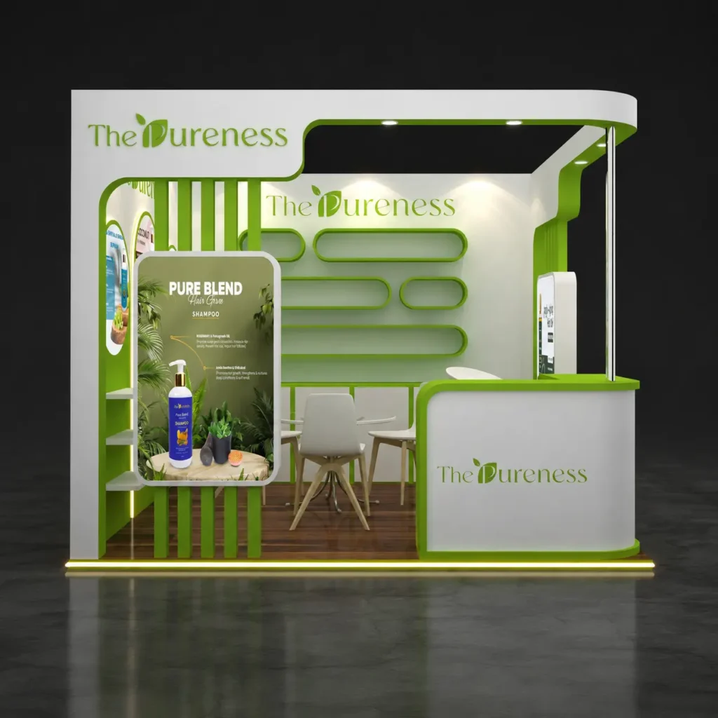 10x10 booth design
